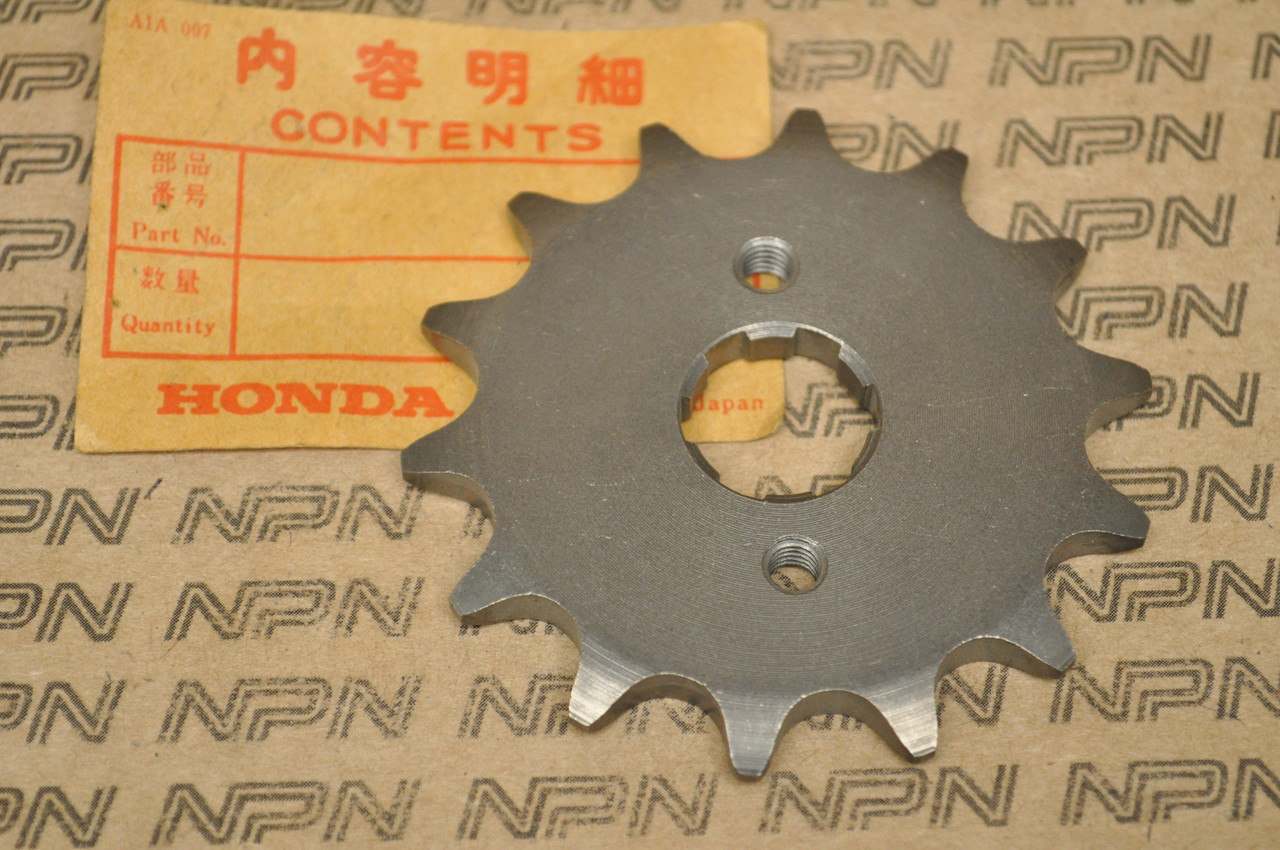 NOS Honda 1976 MR250 Elsinore Front Chain Drive Sprocket 14T 23802-395-000