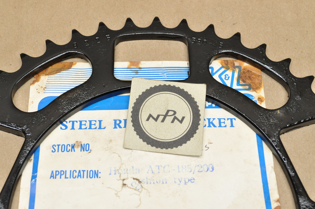 NOS Honda 1980 ATC185 81-82 ATC200 K&L Rear Drive Sprocket 45T 41201-958-000