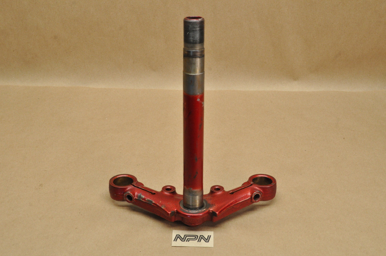 Vtg Used OEM Honda CT70 H K1 Steering Stem Triple Tree Candy Ruby Red 53200-098-970 CM