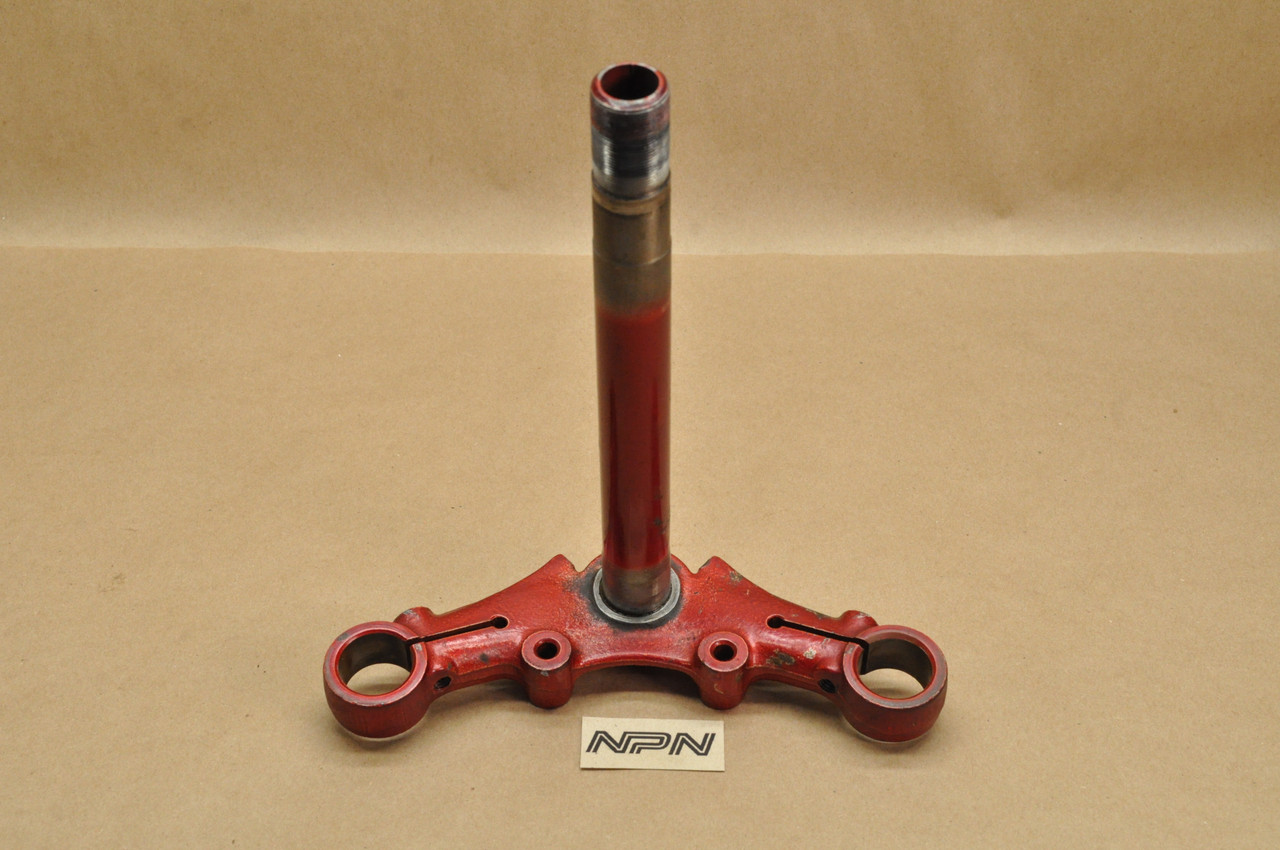 Vtg Used OEM Honda CT70 H K1 Steering Stem Triple Tree Candy Ruby Red 53200-098-970 CM