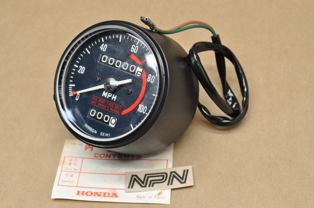 NOS Honda SL350 K1 Speedometer Speedo MPH Gauge Meter 37230-312-671