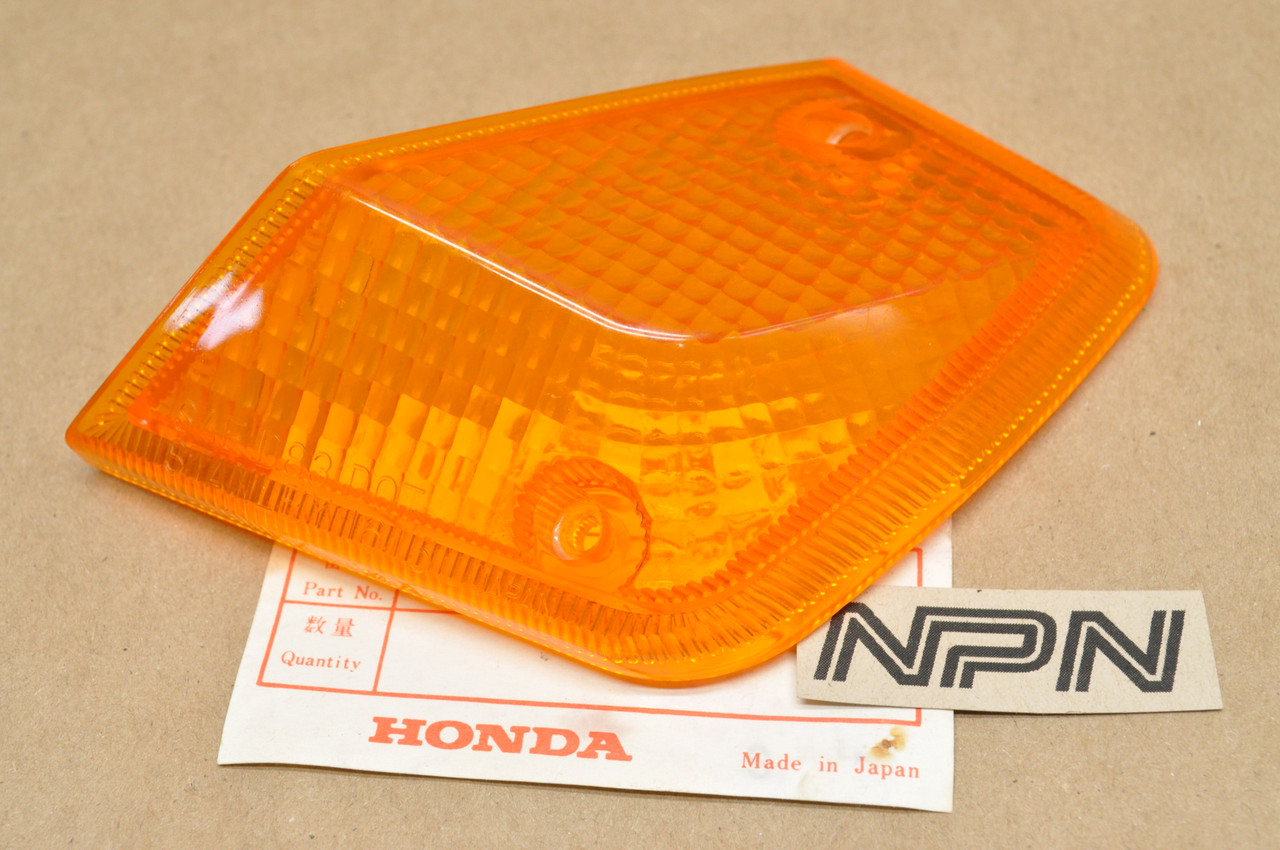 NOS Honda 1984 NH125 Aero Front Left Turn Signal Blinker Lens 33452-KG8-671