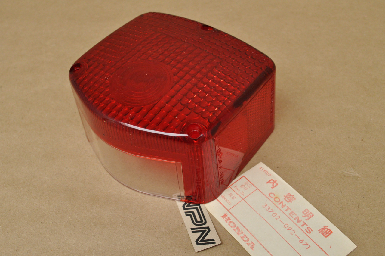 NOS Honda C70 CT90 K4-K5 SL100 K2 SL125 K1-K2 SL350 K2 Taillight Lens 33702-092-671