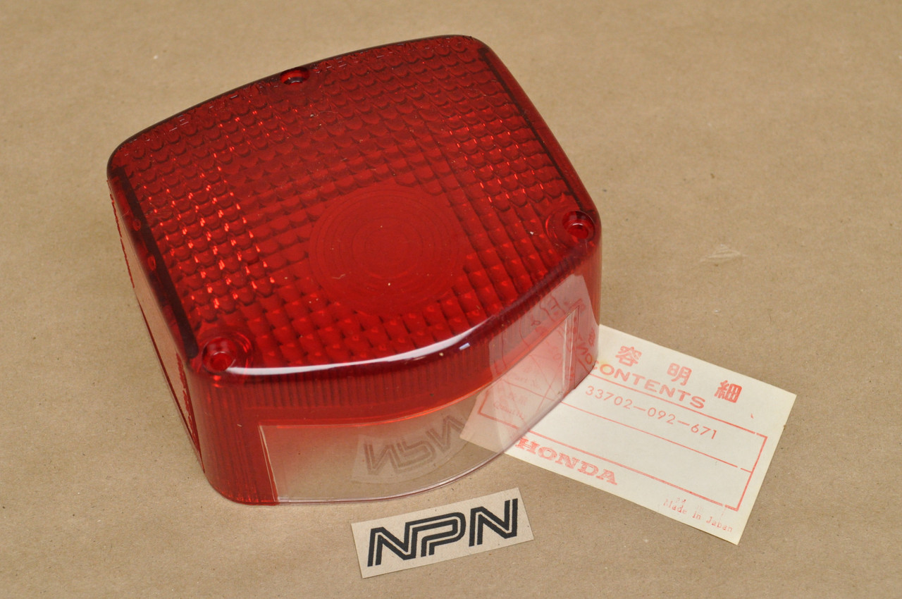 NOS Honda C70 CT90 K4-K5 SL100 K2 SL125 K1-K2 SL350 K2 Taillight Lens 33702-092-671