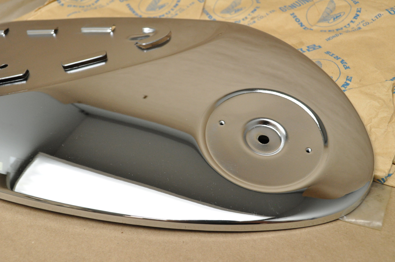 NOS Honda CB72 CB77 Chrome Fuel Gas Tank Left Side Cover Panel 17650-268-010
