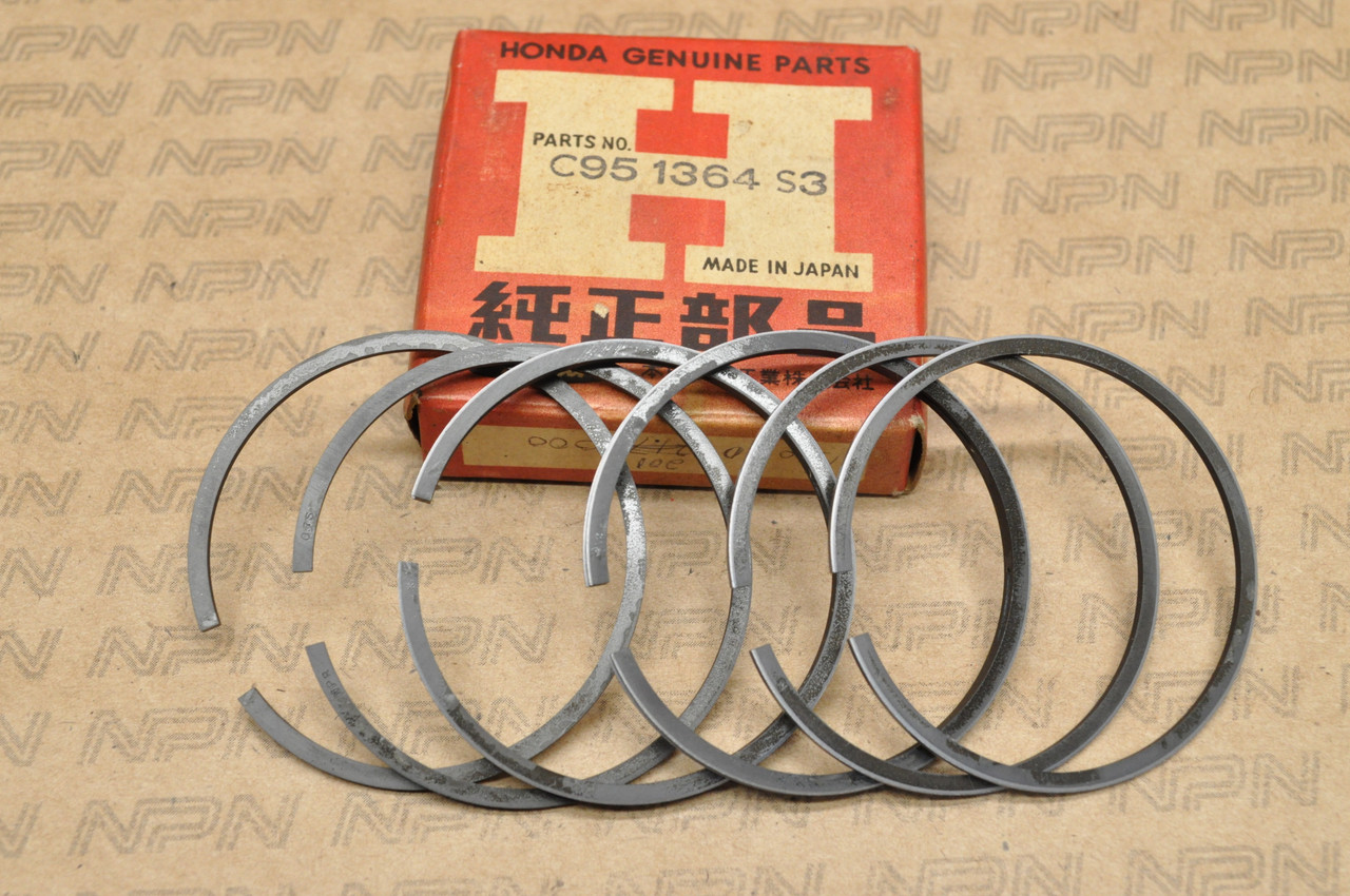 NOS Honda CA95 CT200 .75 Oversize Piston Ring Set For 2 Pistons 13040-201-000