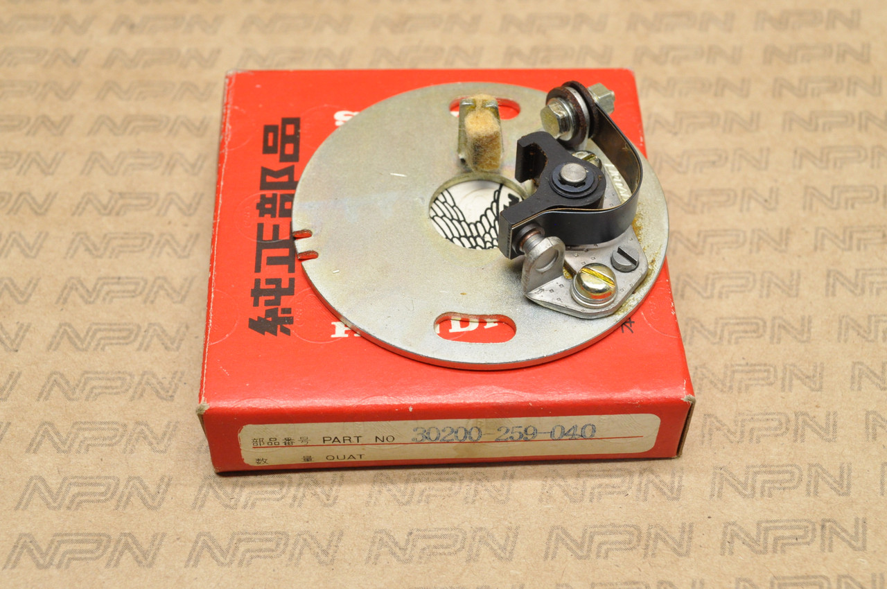 NOS Honda CA72 CA77 Contact Points Breaker Plate Assembly 30200-259-040