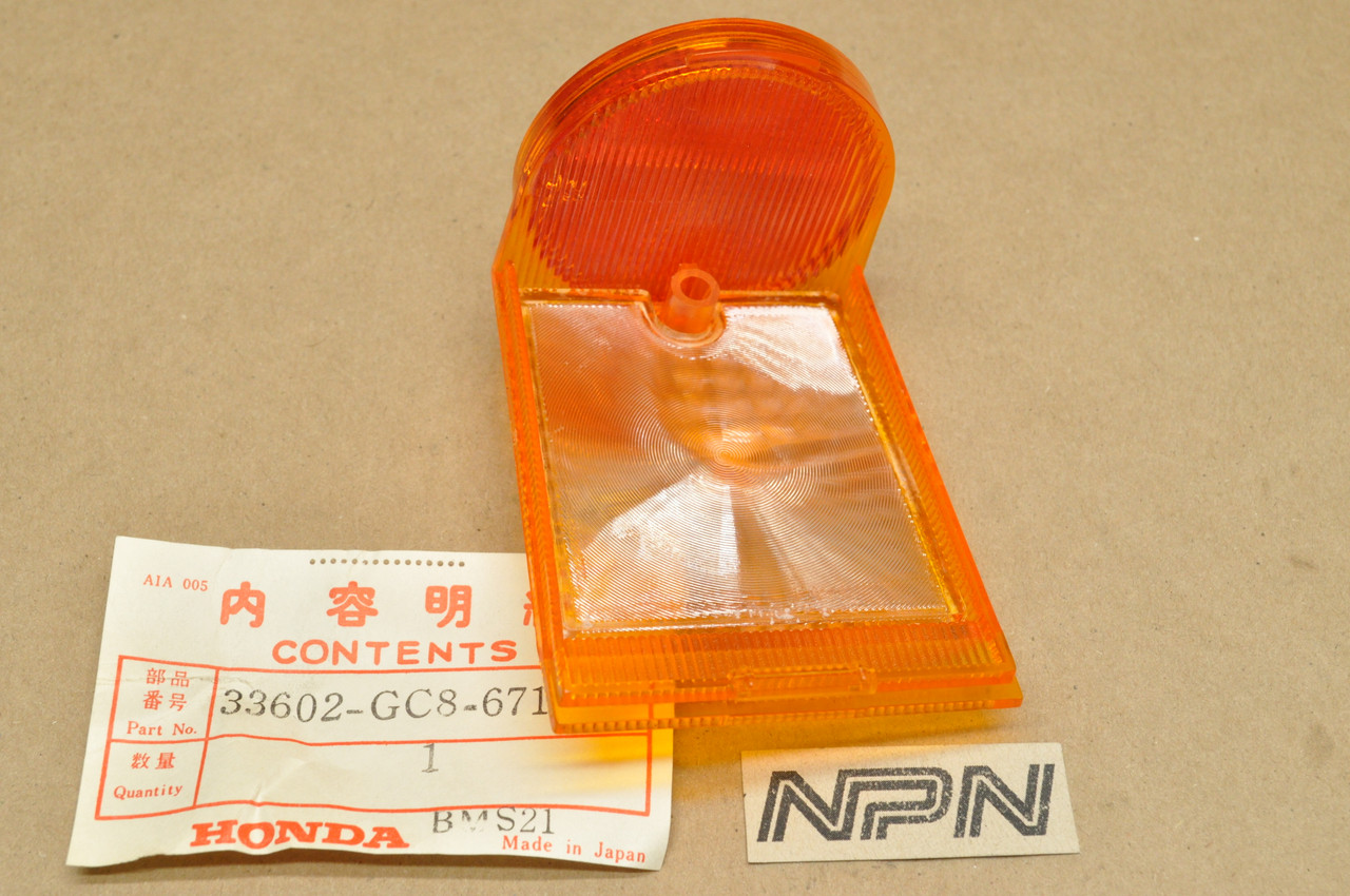 NOS Honda 1984 NH125 198384 NH80 Aero Rear Turn Signal Lens 33602GC8