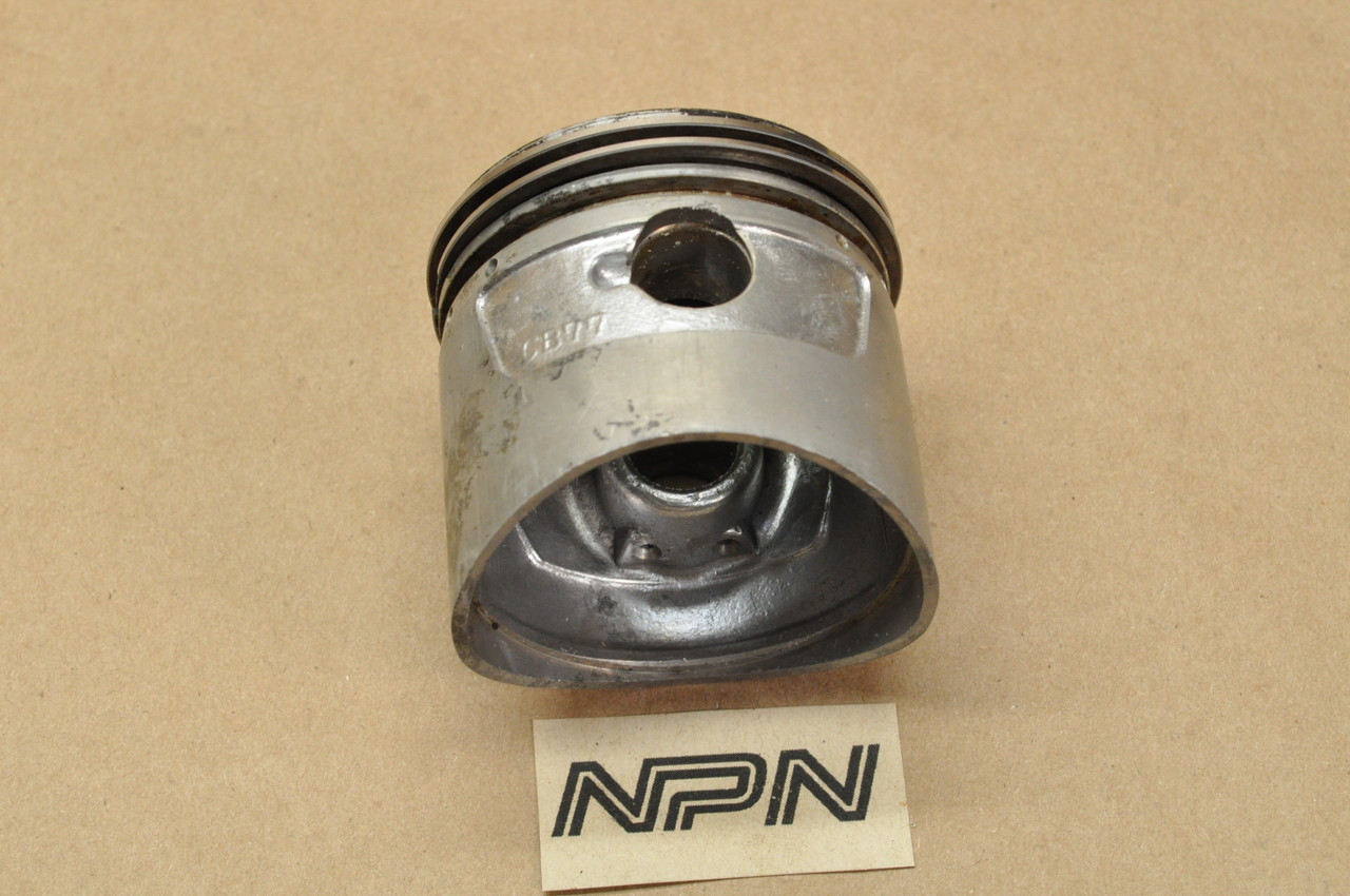 Vintage Used OEM Honda CB77 CL77 Piston 1.00 Oversize w/ Rings 13105-275-020