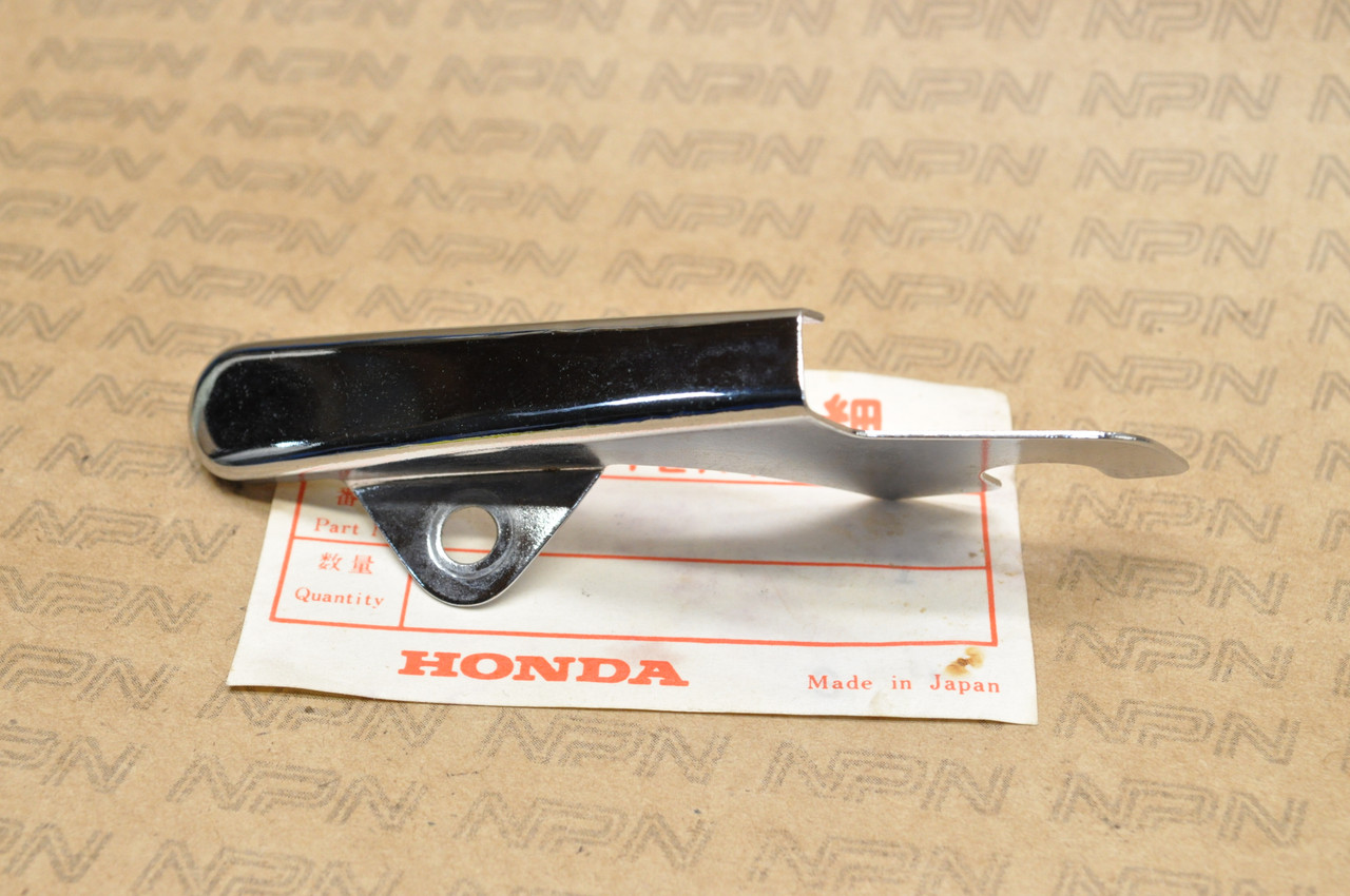 NOS Honda CB72 CB77 Rear Fender Mud Flap Left Stay Bracket 80123-268-010