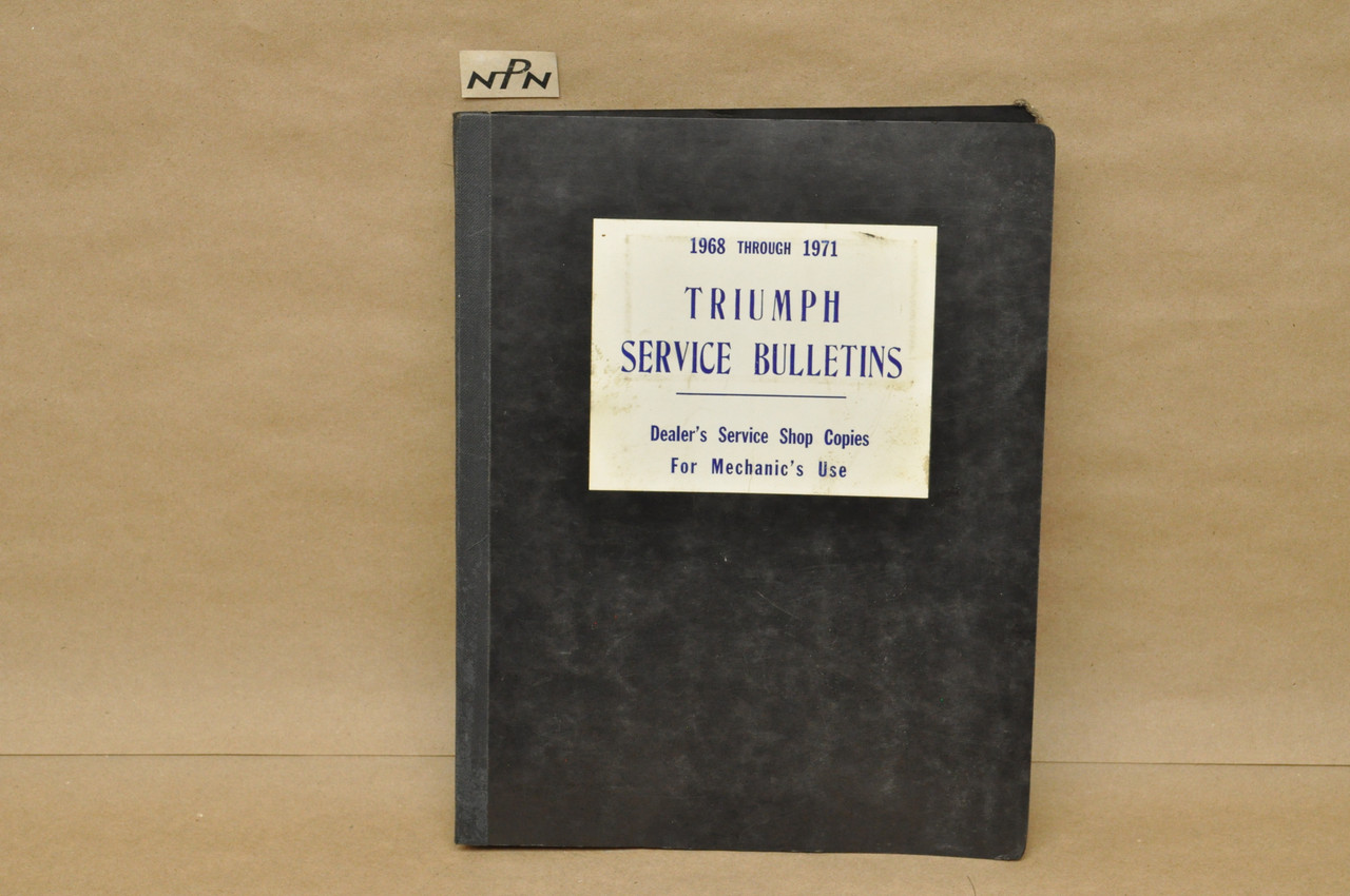Vintage 1963-1971 Triumph Motorcycle Dealer Mechanic Service Bulletins 