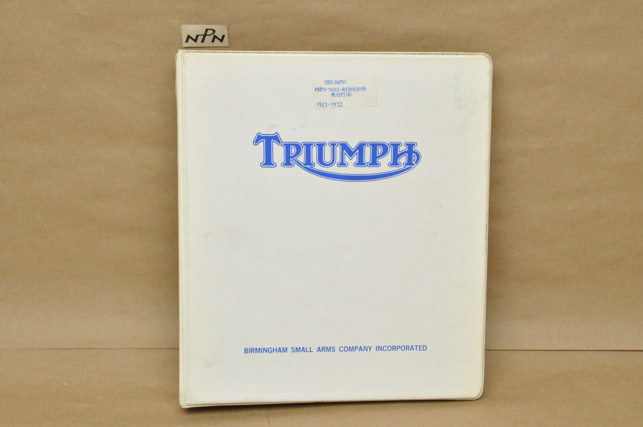 Vintage 1967-1972 Triumph Motorcycle Parts Tools Accessories Bulletins 