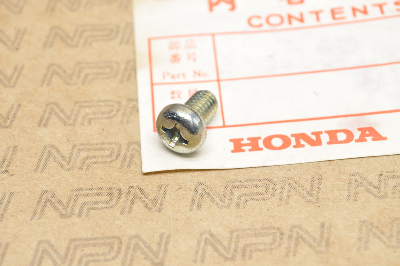 NOS Honda ATC125 C70 CB450 FL350 TRX125 VF700 XL100 XR250 Screw 93500-06010-0A