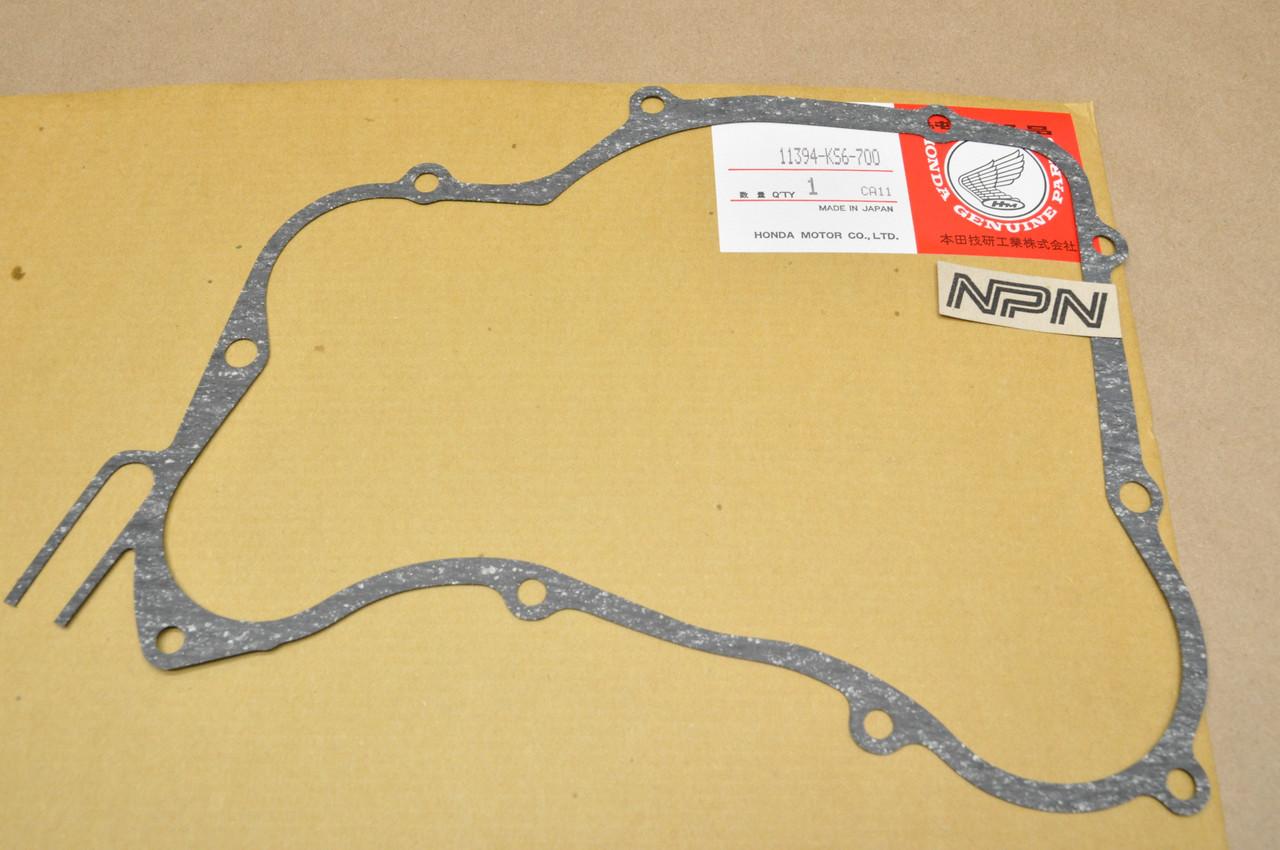 NOS Honda 1987-89 CR125 R Right Crank Case Clutch Cover Gasket 11394-KS6-700