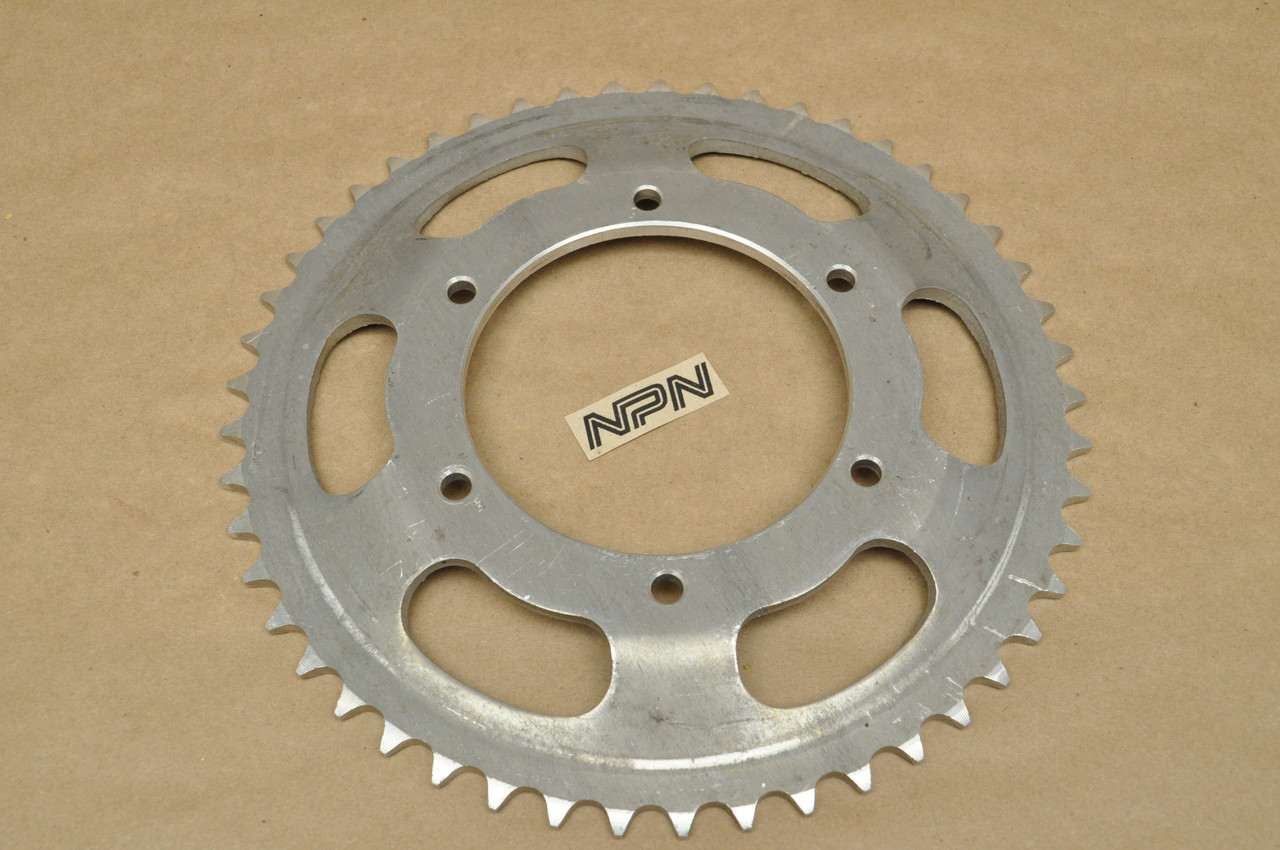 NOS Honda 1976 MR250 CR250 M Rear Chain Drive Sprocket Offset 49T 41201 ...
