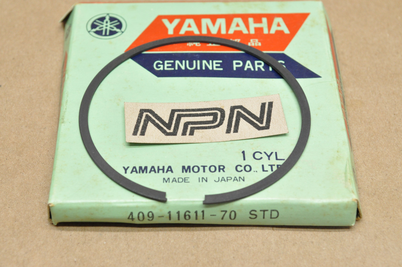 NOS Yamaha 1977 TZ750 Standard Size Piston Ring 409-11611-70