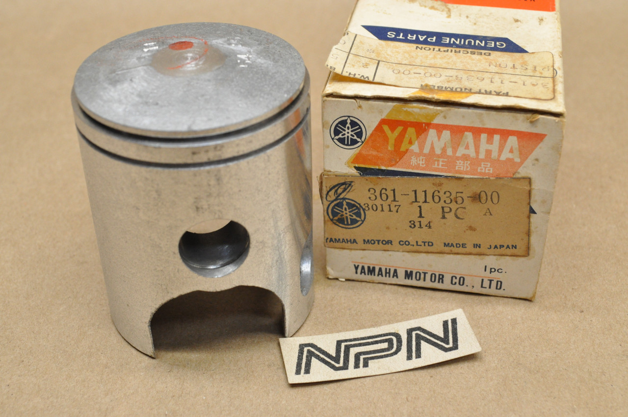 NOS Yamaha 1973-75 RD250 .25 Oversize Piston 361-11635-00