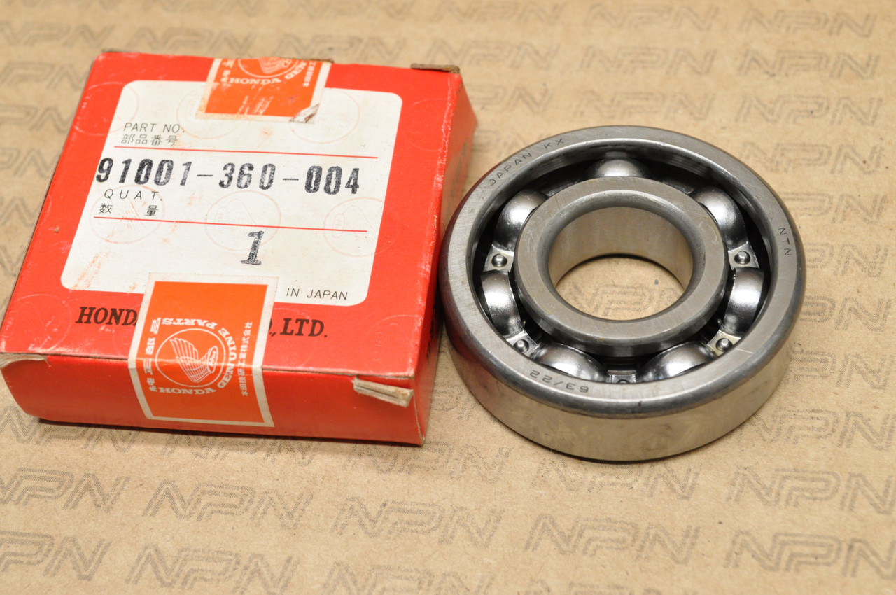 NOS Honda ATC250 R CR125 M CR250 R MR175 MT125 MT250 Bearing 91001-360-004