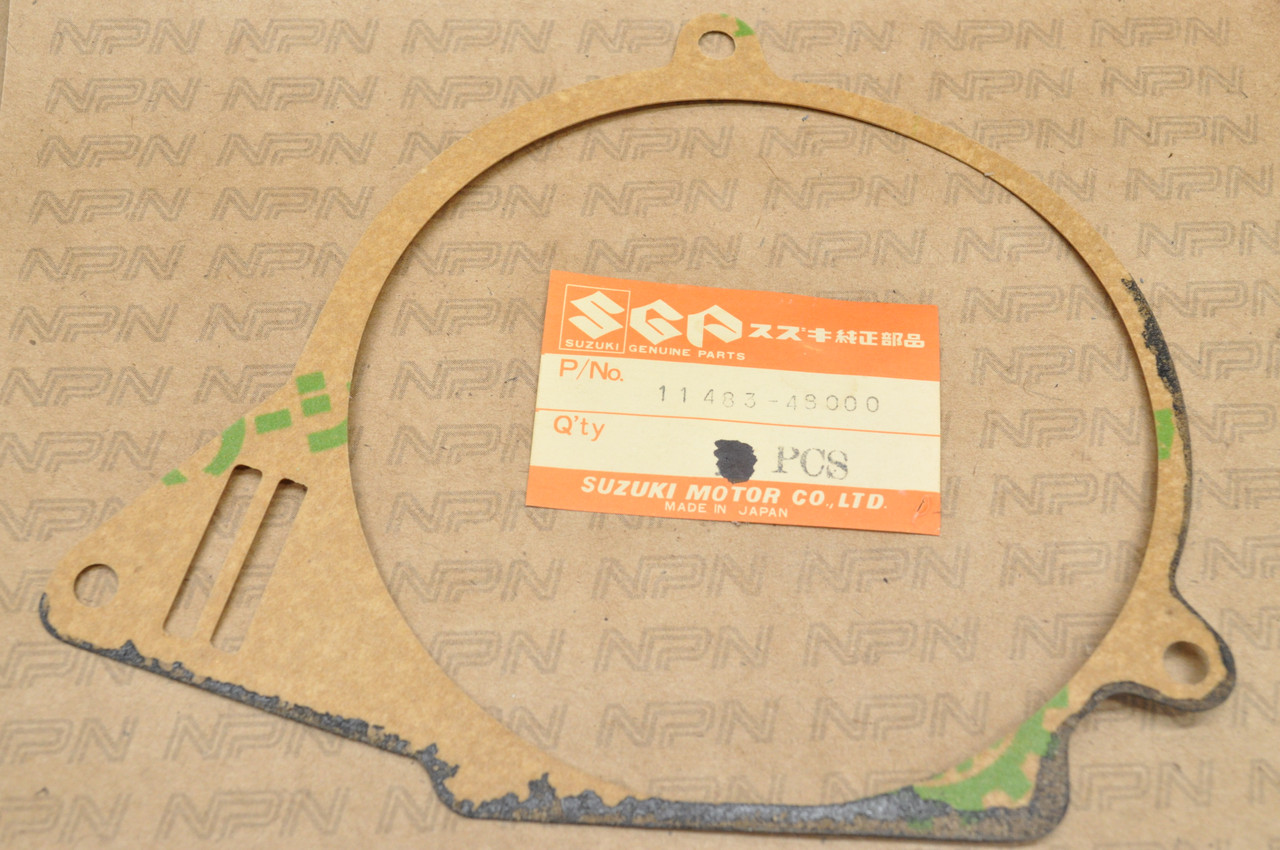 NOS Suzuki 1978-81 TS100 TS125 Stator Magneto Cover Gasket 11483-48000