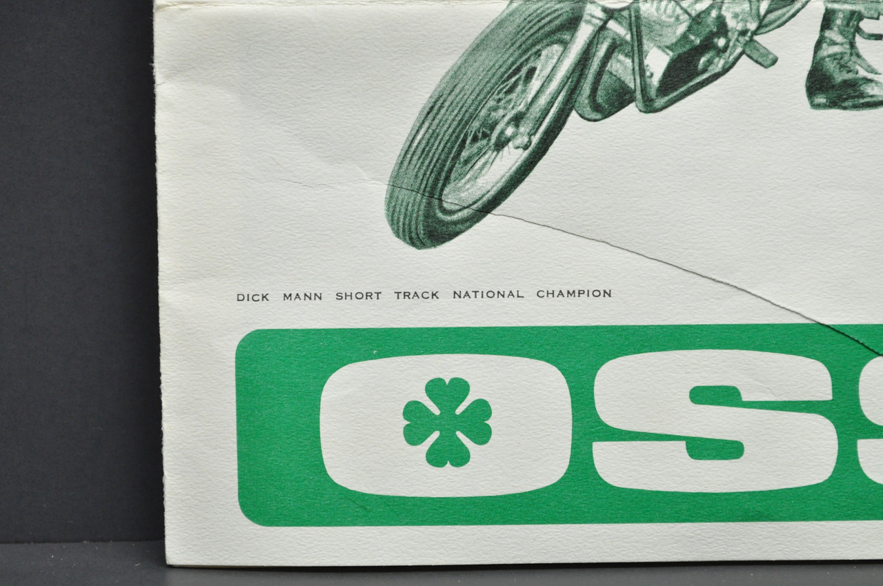 Vtg 1970 OSSA Motorcycle Brochure Dick Mann Pioneer Stiletto Wildfire Plonker