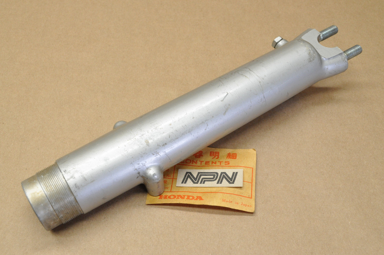 NOS Honda S90 Silver Left Front Fork Lower Tube Pipe 51566-028-040