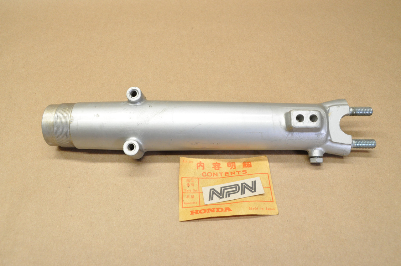 NOS Honda S90 Silver Left Front Fork Lower Tube Pipe 51566-028-040