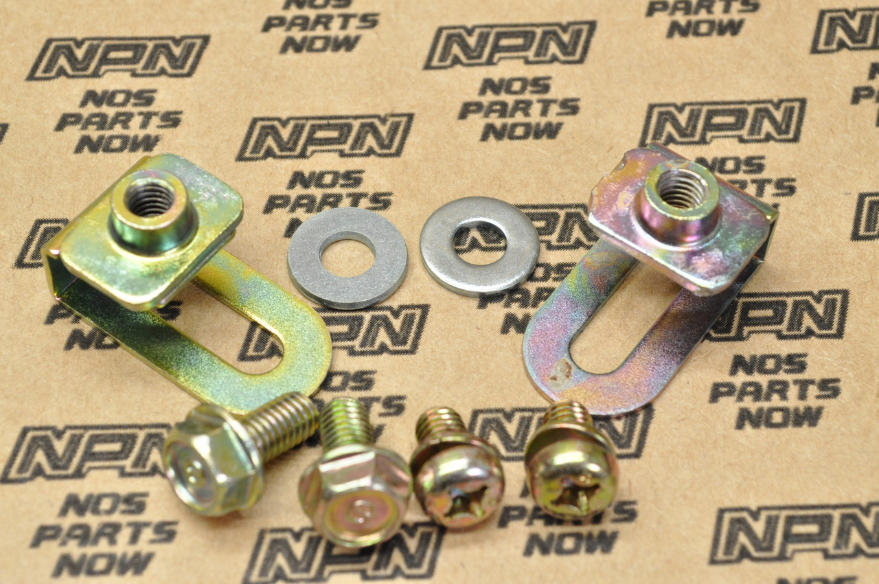 NOS Honda 1984 ATC200 ES Big Red Rear Fender Setting Bolt Bracket Set 50010-969-305