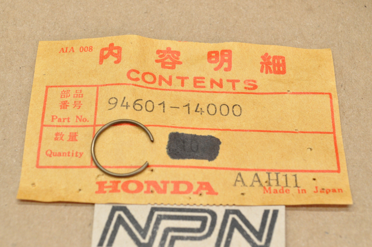 NOS Honda ATC90 CB175 CL175 CR80 CT90 MT125 XL100 XR100 Circlip 94601-14000