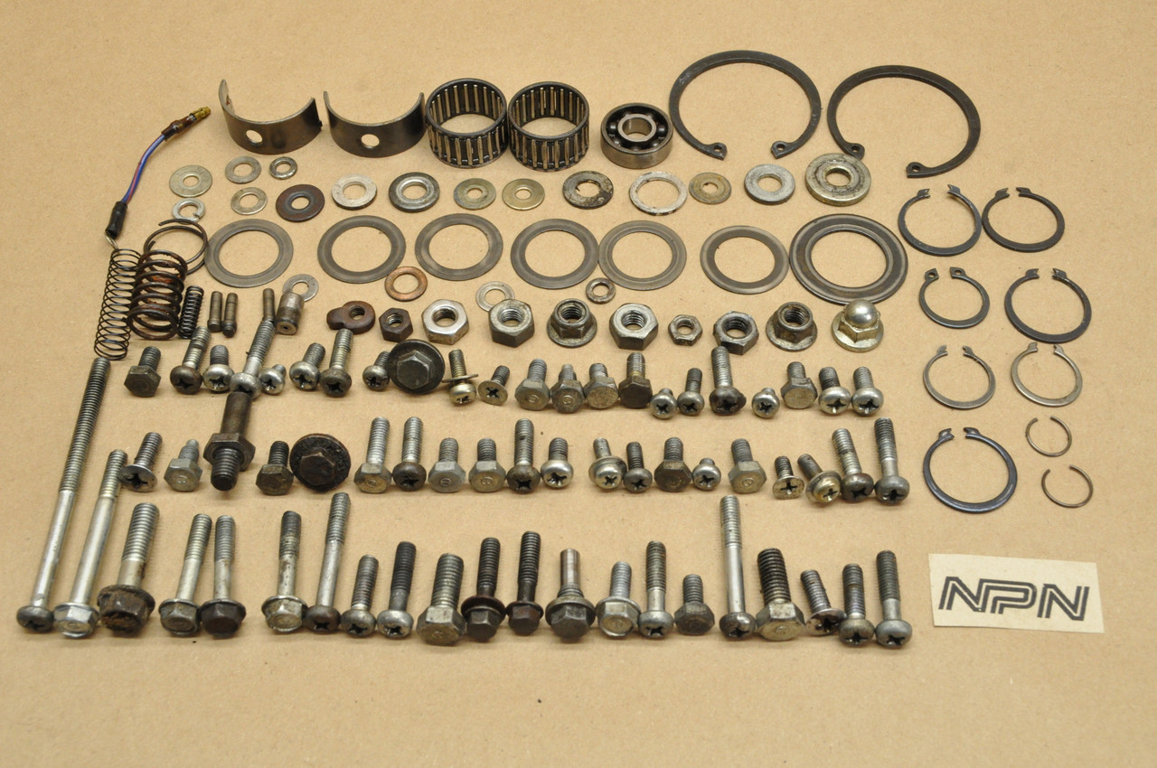 Vtg Used OEM Honda 1974 CB350 F Bolt Screw Washer Bearing Spring Hardware Lot