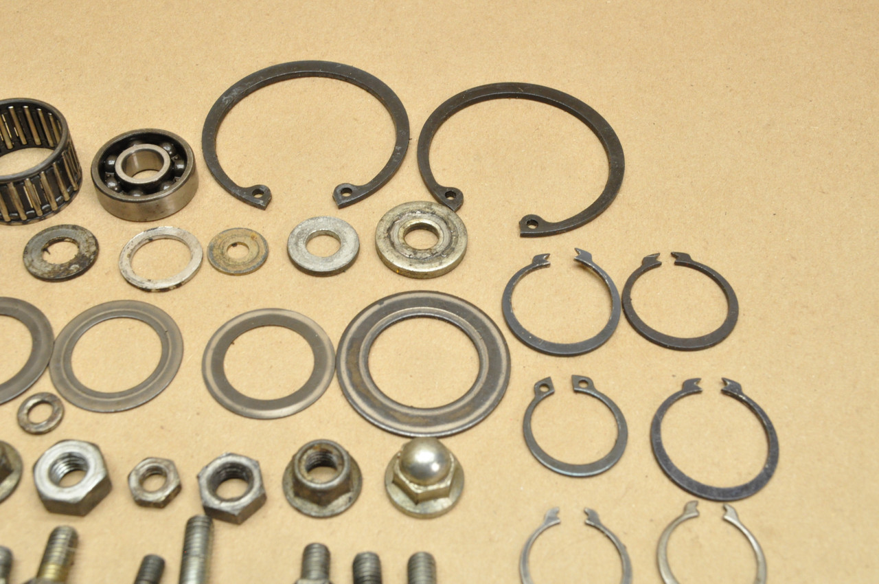 Vtg Used OEM Honda 1974 CB350 F Bolt Screw Washer Bearing Spring Hardware Lot