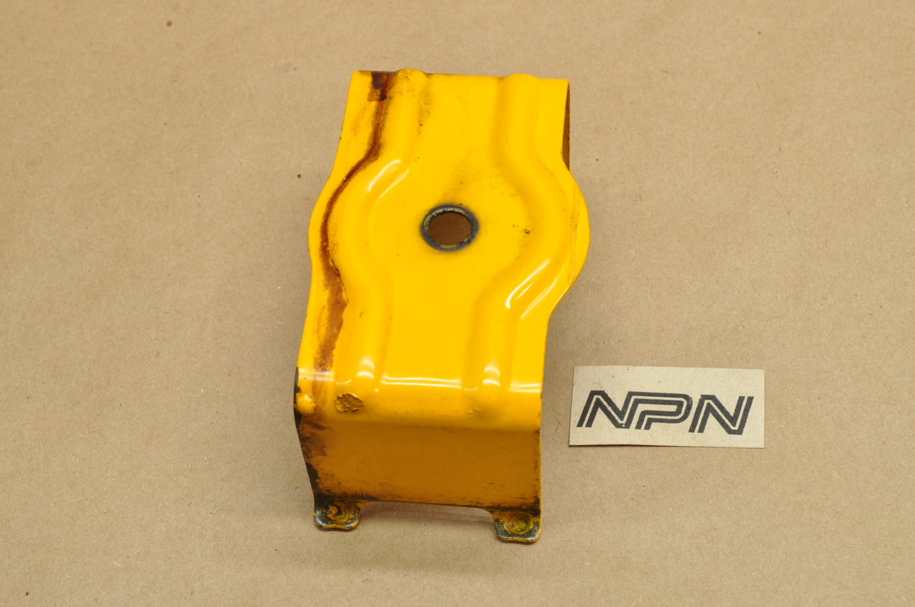 Vtg Used OEM Honda CM91 CT200 Battery Box Plate Bracket Yellow 50373-033-000