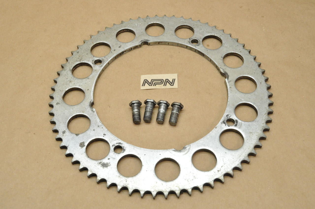 Vtg Used OEM Honda CT200 CT90 Rear Chain Drive Sprocket B 68T & Bolts 41202-033-000