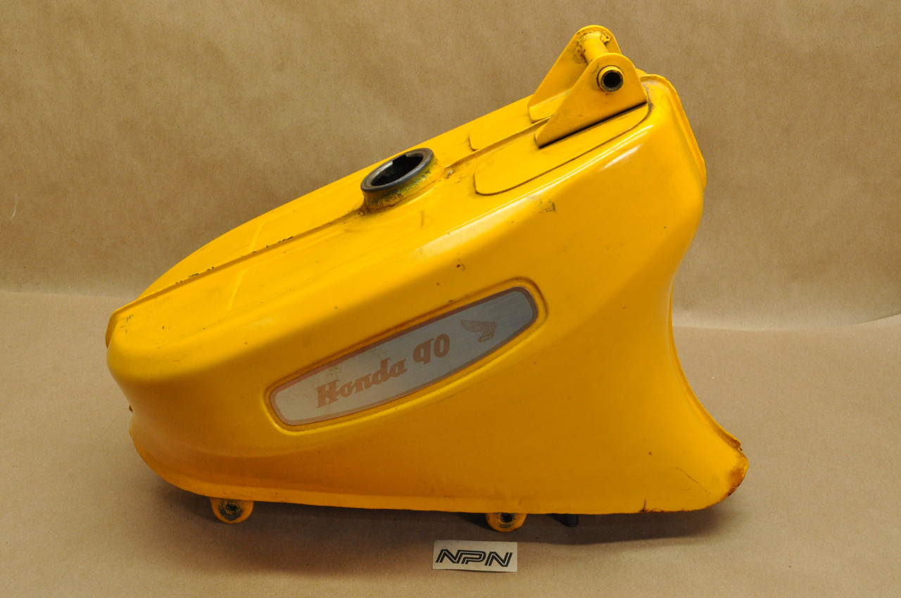 Vintage Used OEM Honda CT200 CT90 Fuel Gas Tank Yellow 17500-001-822