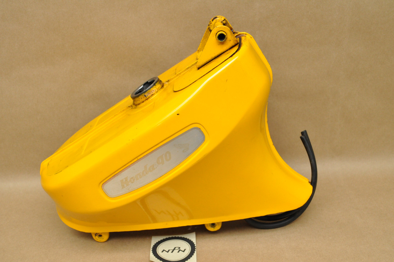 Vintage Used OEM Honda CT200 CT90 Fuel Gas Tank Yellow 17500-001-822