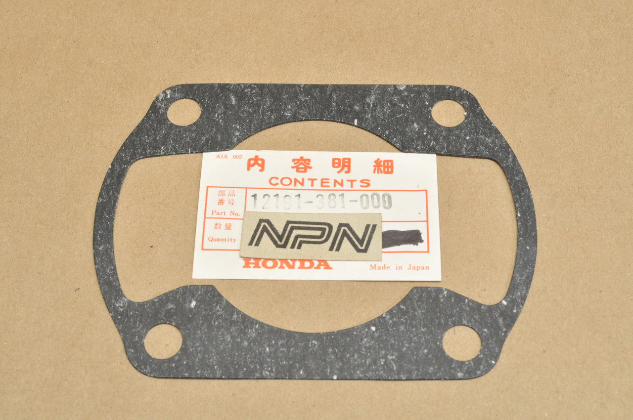 NOS Honda 1975-76 CR250 M 1976 MR250 Cylinder Base Gasket 12191-381-000