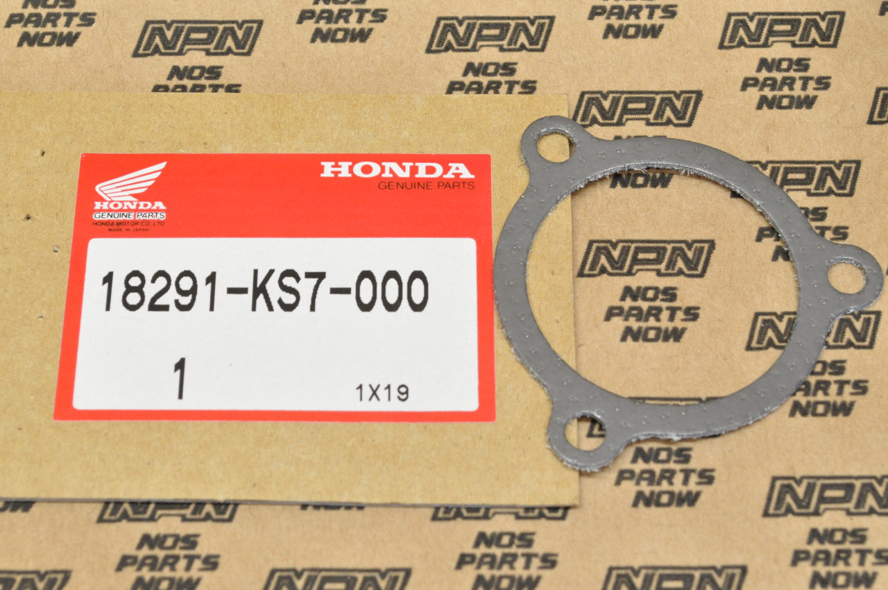 NOS Honda 1986-91 CR250 R Exhaust Muffler Flange Gasket 18291-KS7-000