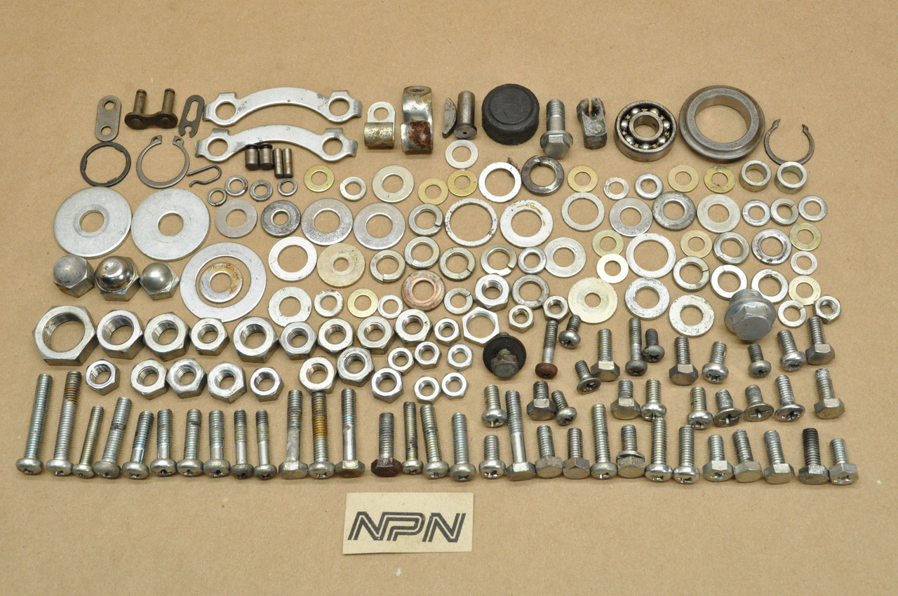 Vtg Used OEM Honda CL90 Bolt Screw Washer Nut Bearing Clip Hardware Lot