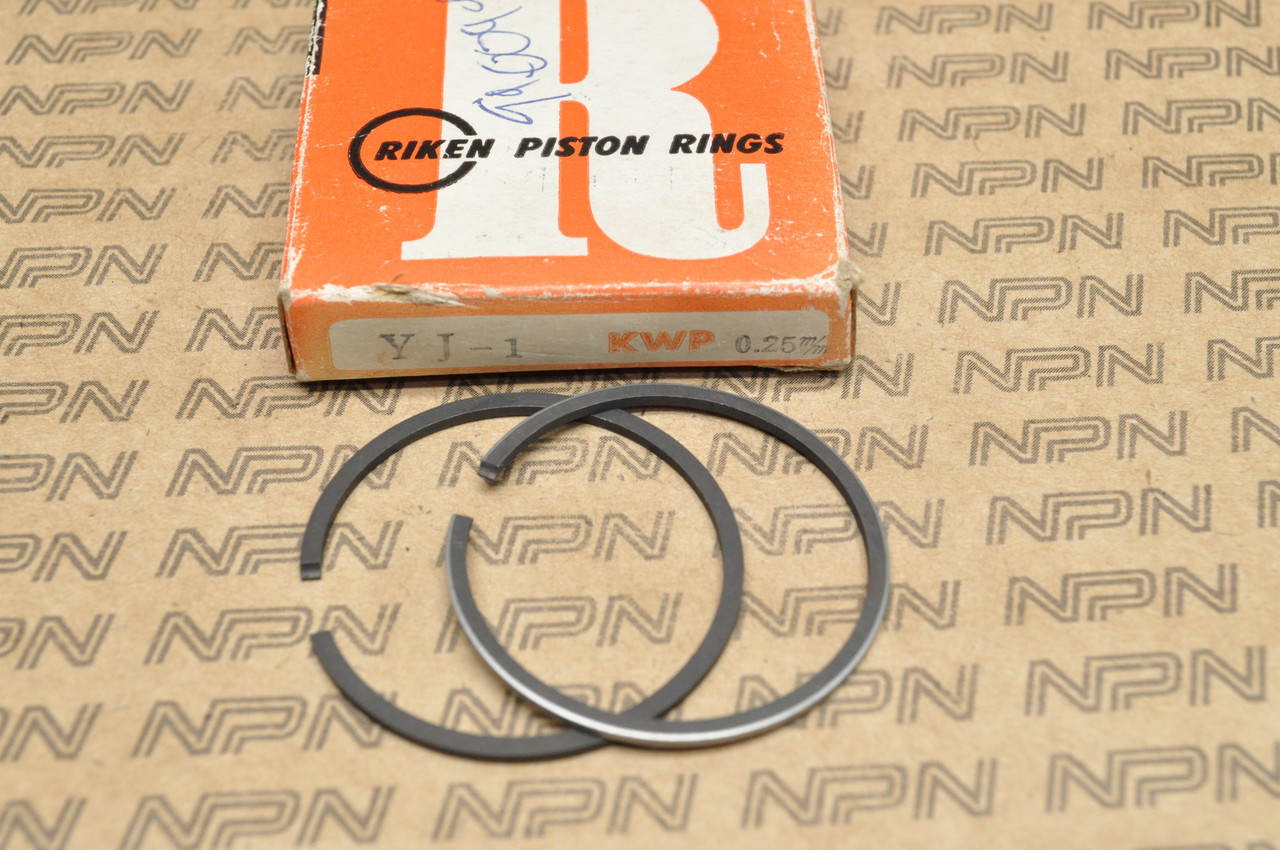 NOS Yamaha 196465 YJ1 YJ2 Riken .25 Oversize Piston Ring Set 11311610