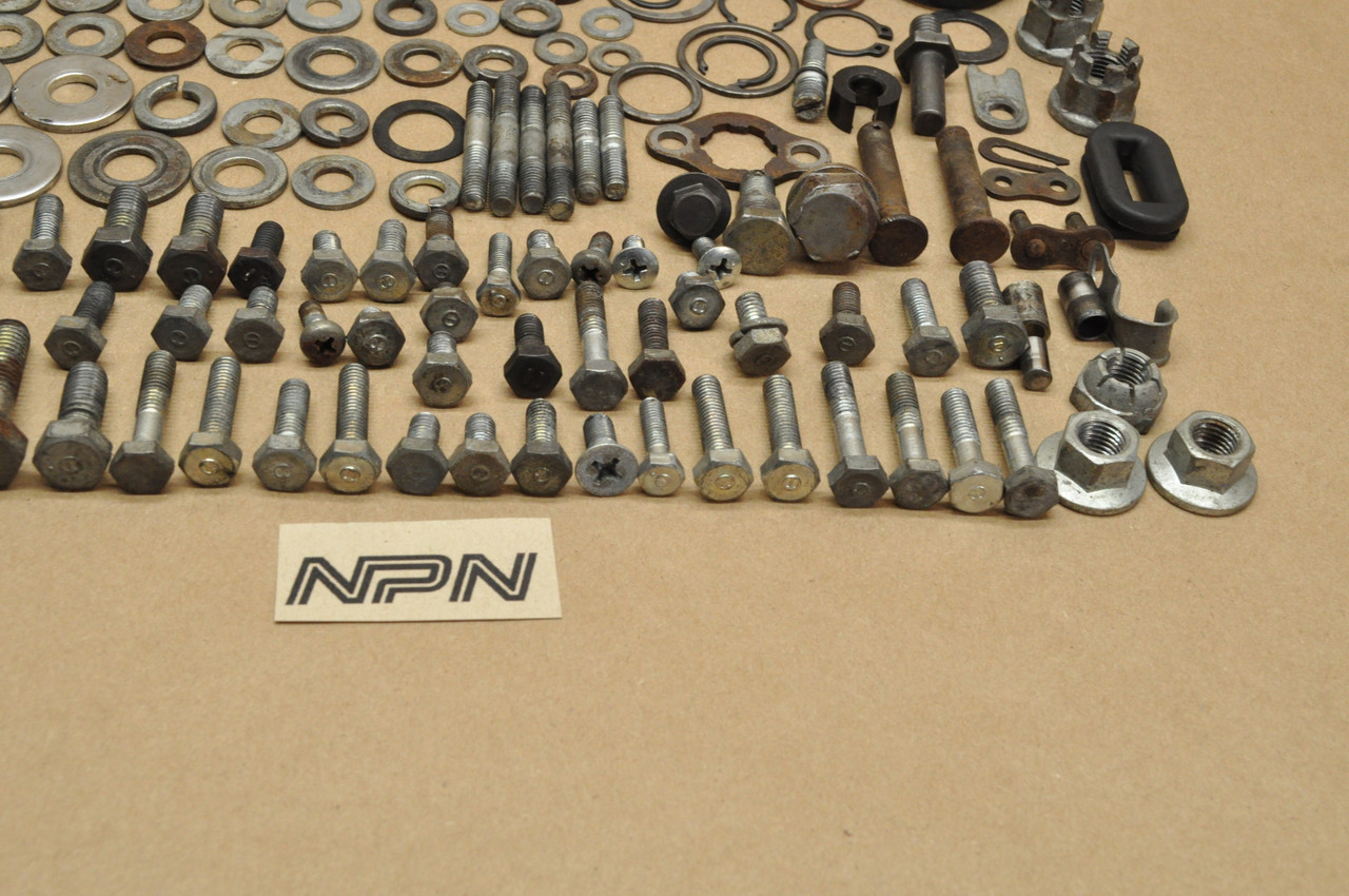 Vtg Used OEM Honda XR75 K0 Bolt Screw Washer Nut Screen Rubber Hardware Lot