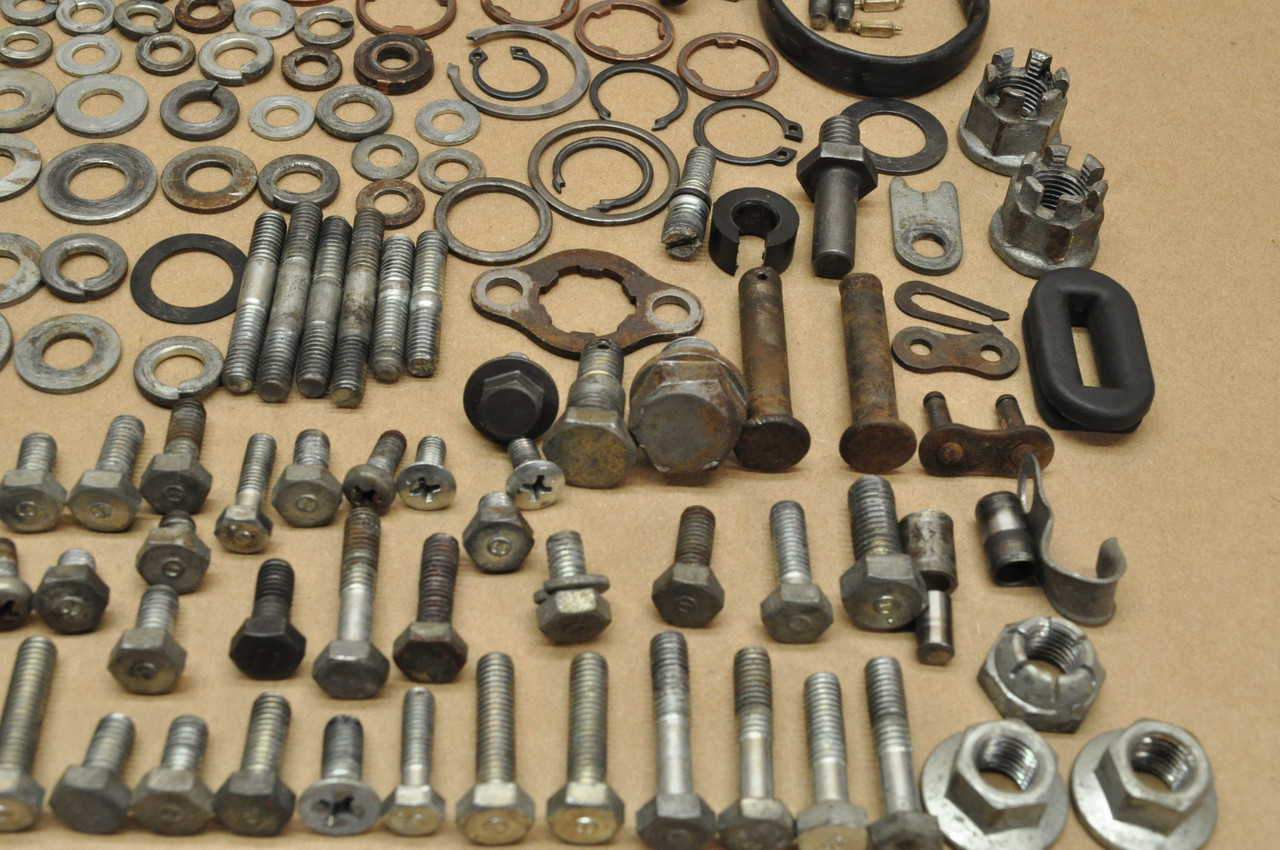 Vtg Used OEM Honda XR75 K0 Bolt Screw Washer Nut Screen Rubber Hardware Lot