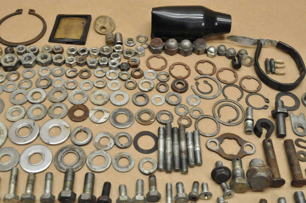 Vtg Used OEM Honda XR75 K0 Bolt Screw Washer Nut Screen Rubber Hardware Lot