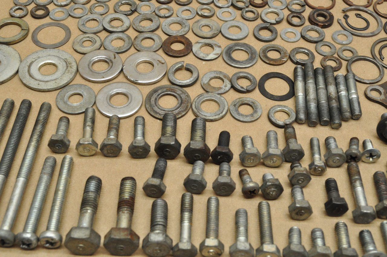 Vtg Used OEM Honda XR75 K0 Bolt Screw Washer Nut Screen Rubber Hardware Lot