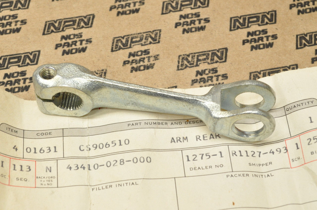NOS Honda S90 Rear Brake Panel Arm 43410-028-000