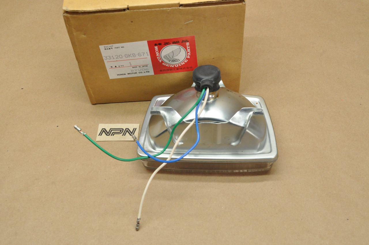 NOS Honda 1984-85 NQ50 Spree Stanley Sealed Head Light Beam 33120-GK8-671