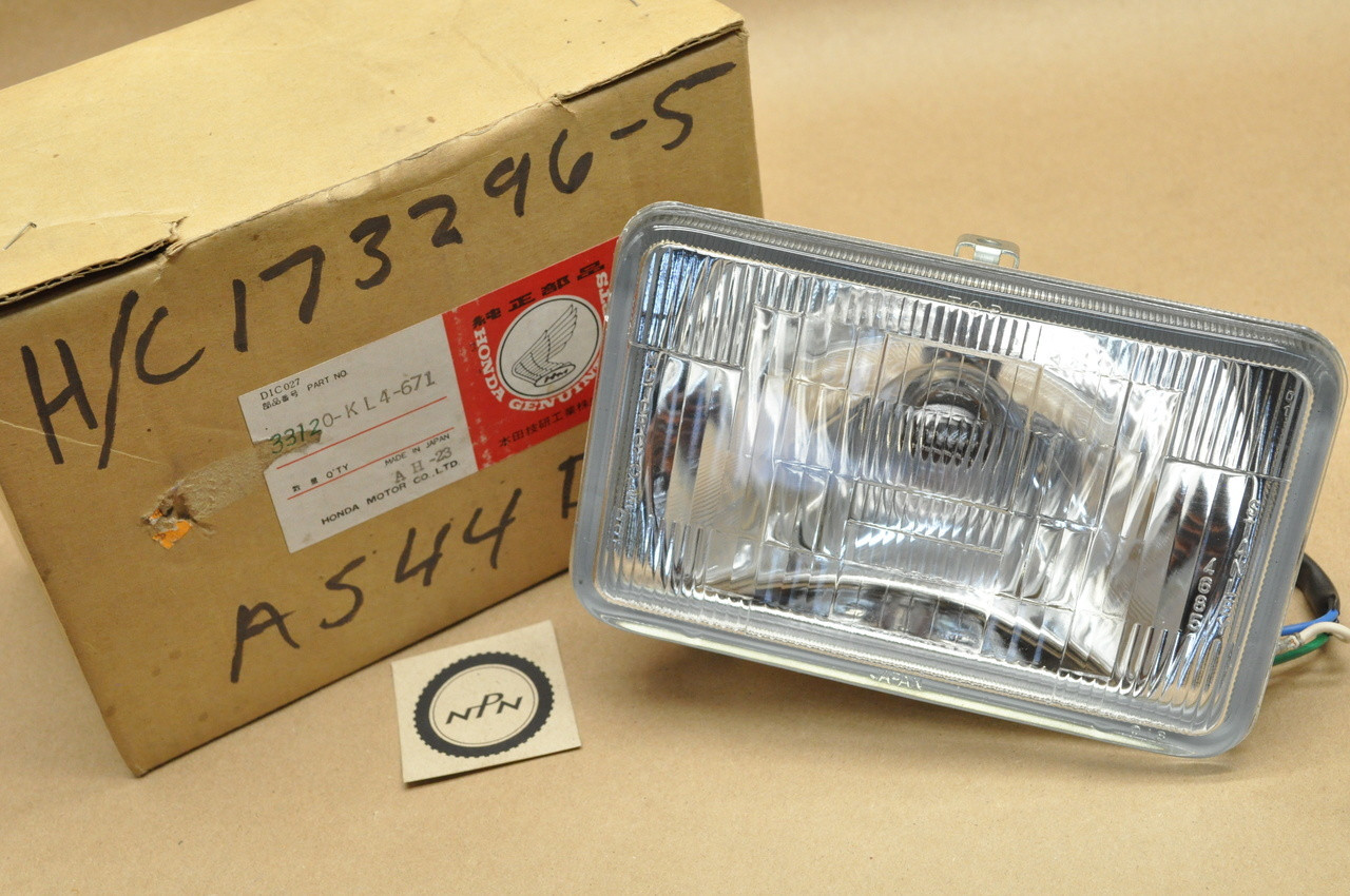 NOS Honda 1984-1987 XL250 R Headlight 33120-KL4-671 - NOS Parts NOW