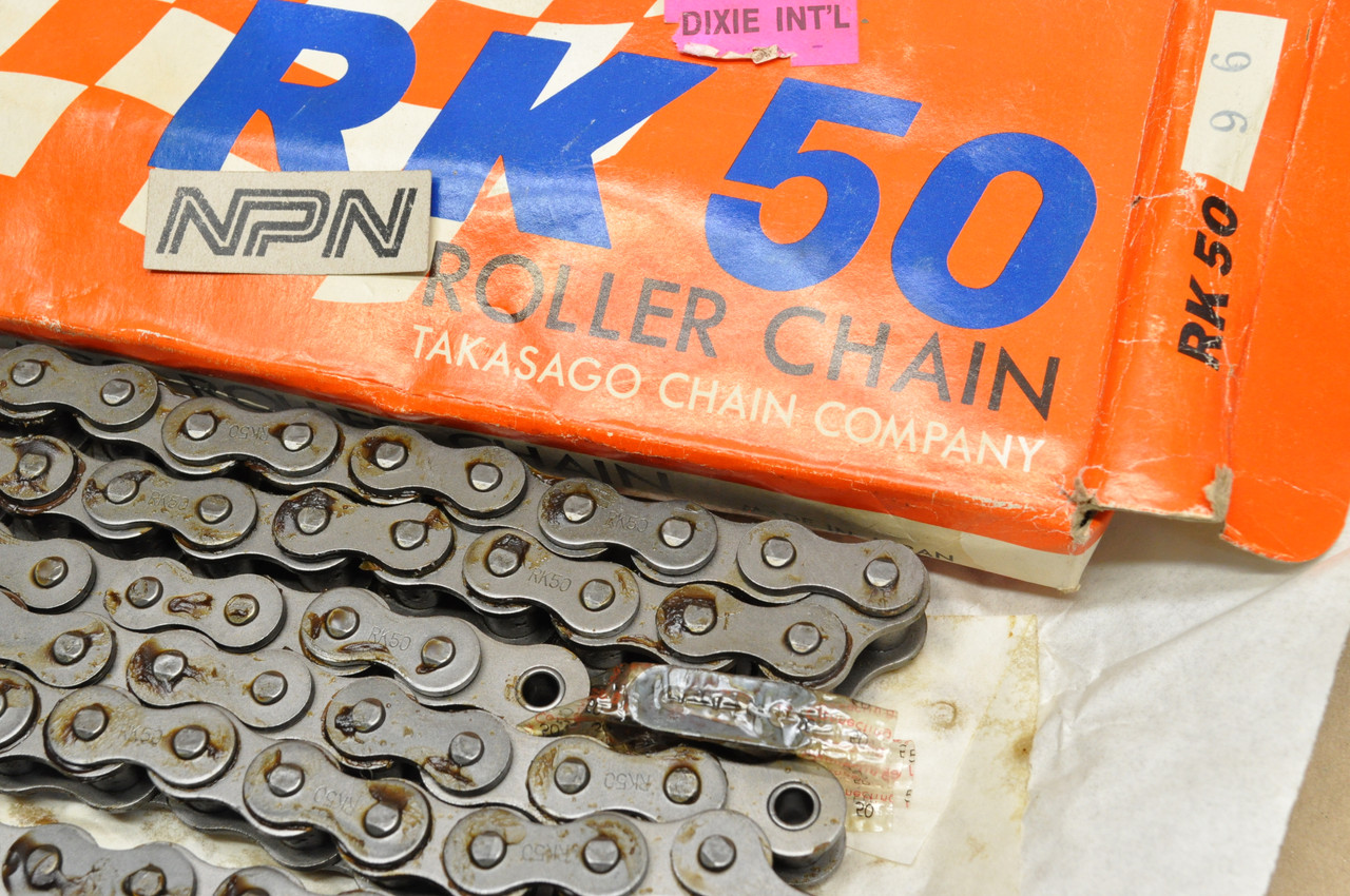 NOS Honda CB350 F CB400 F Takasago Drive Chain & Link RK50 96L 40530-333-005