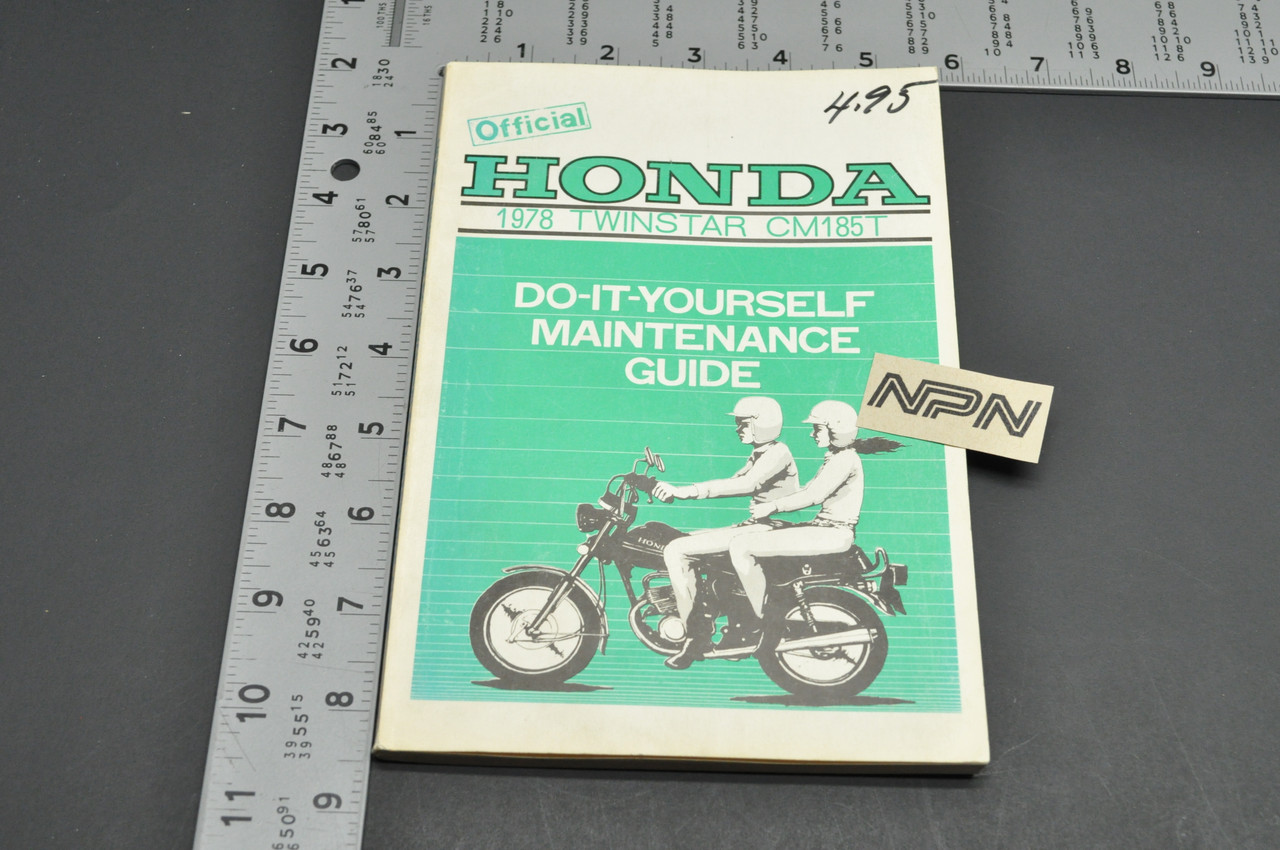 Vtg Honda 1978 CM185 T Twinstar Motorcycle Service Maintenance Manual Guide 