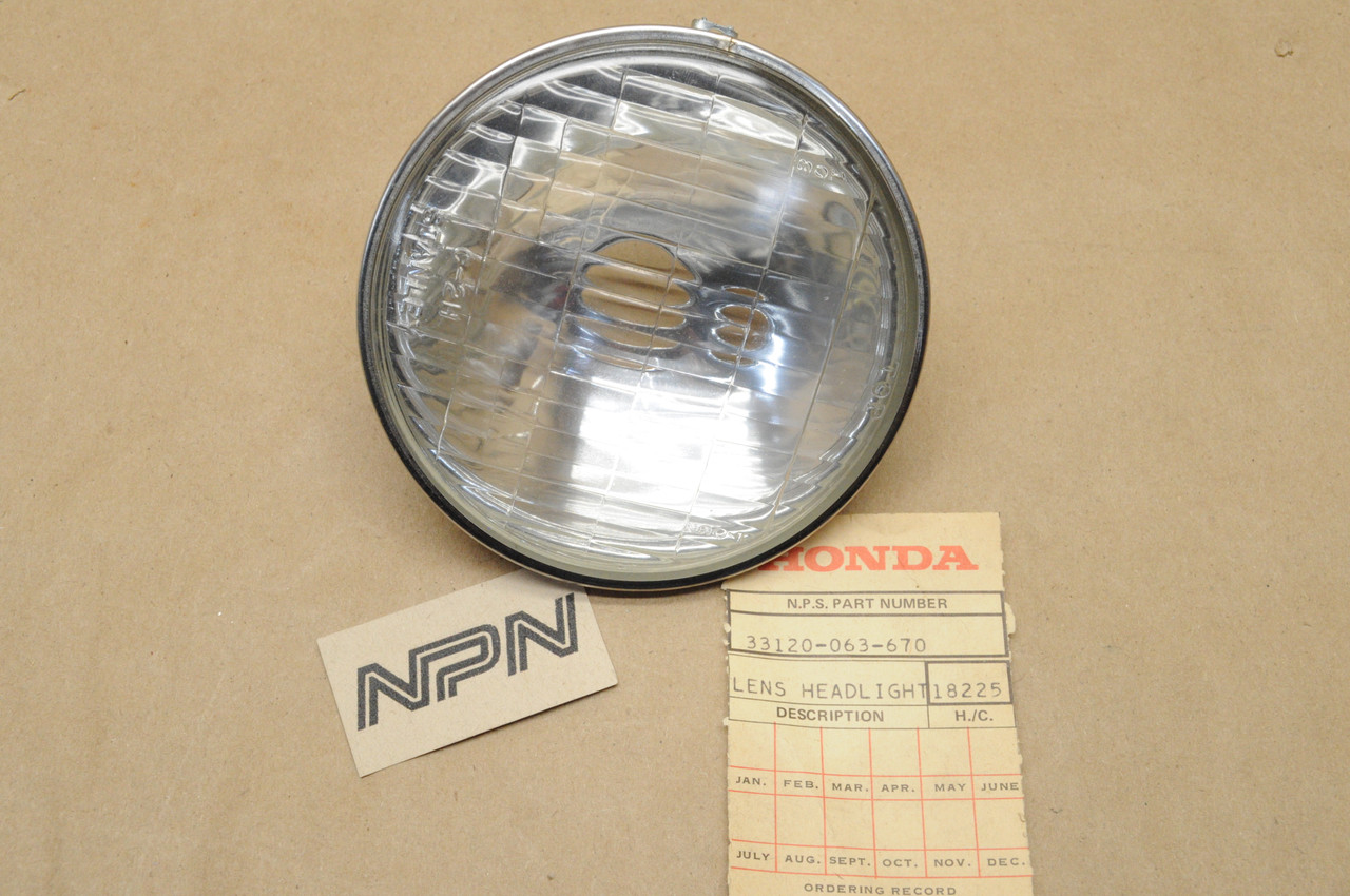 NOS Honda P50 PC50 Z50 K1-K2 Headlight 33120-063-670 - NOS Parts NOW