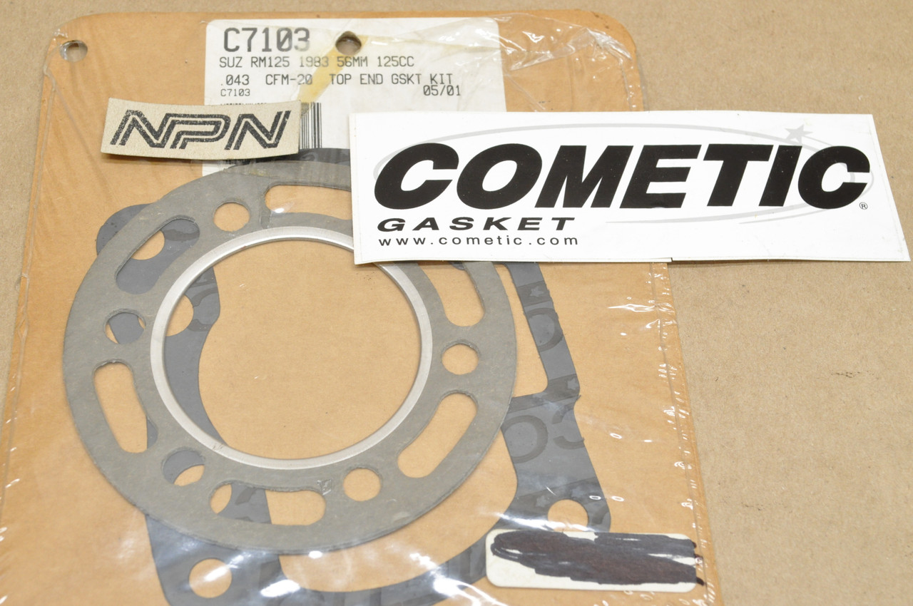 NOS Suzuki 1983 RM125 Cometic 56 mm Top End Gasket Kit C7103