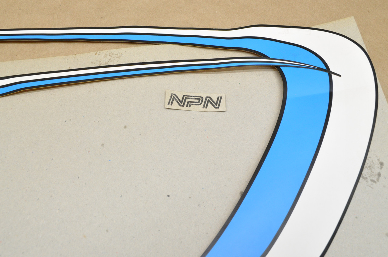 NOS Yamaha 1982 XJ650 Seca Fuel Gas Tank Decal Sticker Graphic Set 4K0-24240-00